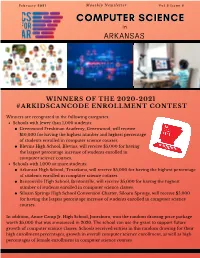 COMPUTER SCIENCESCIENCE in ARKANSAS