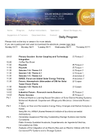 Daily Program