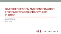 Floodplain Management Post-Flood: Land Use Resiliency