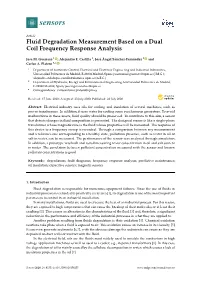 Fluid Degradation Measurement Based on a Dual Coil Frequency Response Analysis