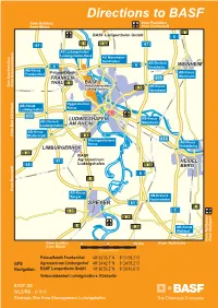 GPS Directions to BASF