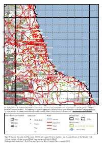 Map 19 Teeside, Tyneside and Wearside, 100-Km Grid Square NZ (Axis Numbers Are the Coordinates of the National Grid) © Crown Copyright