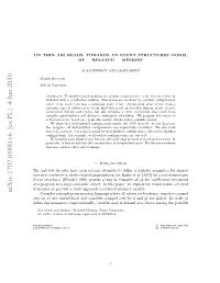 On Thin Air Reads: Towards an Event Structures Model of Relaxed Memory