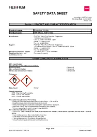 Safety Data Sheet