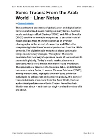 Sonic Traces: from the Arab World – Liner Notes | Norient.Com 5 Oct 2021 08:36:12 Sonic Traces: from the Arab World – Liner Notes by Thomas Burkhalter