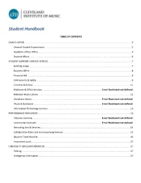 Student Handbook