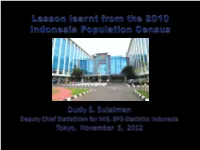 The 1920 Census Was Also Limited in Java