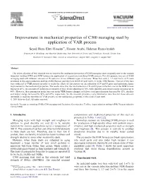 Improvement in Mechanical Properties of C300 Maraging Steel by Application of VAR Process