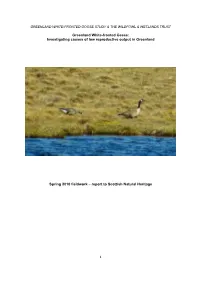 Investigating Causes of Low Reproductive Output in Greenland