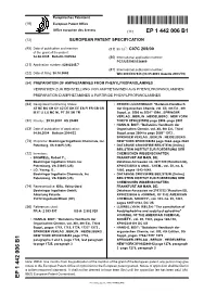 Preparation of Amphetamines From