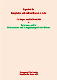 Report of the Comptroller and Auditor General of India Modernisation And