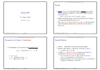 Audio Signals Amplitude and Loudness Sound