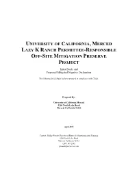 Initial Study and Proposed Mitigated Negative Declaration