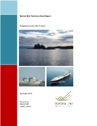 Marine Bird Technical Data Report Proposed Aurora LNG Project
