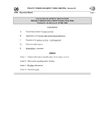 PROJECT DESIGN DOCUMENT FORM (CDM PDD) - Version 03