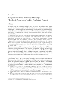 The Gilgit ‘Textbook Controversy’ and Its Conflictual Context