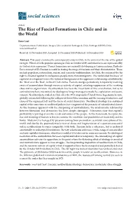 The Rise of Fascist Formations in Chile and in the World