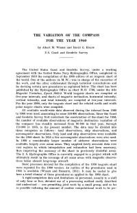 The Variation of the Compass for the Year 1960