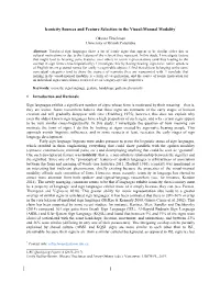 Tkachman, Oksana, "Iconicity Sources and Feature Selection in the Visual