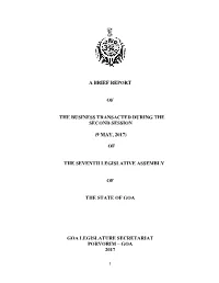 A Brief Report of the Business