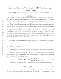 Arxiv:1806.01297V4 [Gr-Qc] 30 Aug 2018 Pc,The Space, Sdﬁe Ytefloigjm Operator: Jump Following the by Deﬁned As Eeal,Tejmsaesgetdt Aepaei Noeao Sp Space-Time