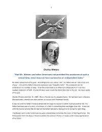 Charles Winters “Had Mr. Winters and Other Americans Not Provided This