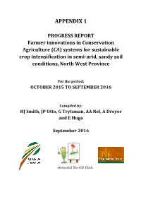 Ottosdal Progress Report