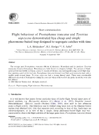 Prostephanus Truncatus and Teretrius Nigrescens Demonstrated Bya Cheap and Simple Pheromone-Baited Trap Designed to Segregate Catches with Time L.A