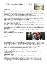 Cadder Newsletter November 2020