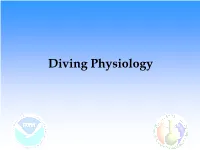 Diving Physiology Sources