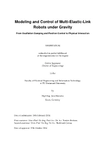 Modeling and Control of Multi-Elastic-Link Robots Under Gravity