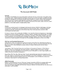 The Acculock ACE Putter