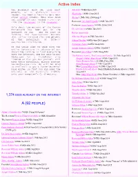 Active Index