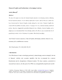 Financial Fragility and Neoliberalism in Developing Countries
