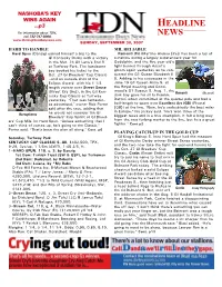 HEADLINE for Information About TDN, Call 732-747-8060