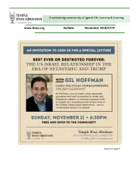 November 2018 Bulletin