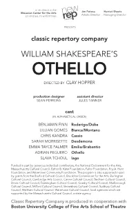 OTHELLO Directed by CLAY HOPPER