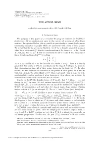 The Affine Sieve