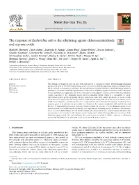 The Response of Escherichia Coli to the Alkylating Agents Chloroacetaldehyde and Styrene Oxide T
