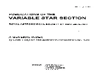 Variable Star Section