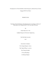 Development of a Vehicle Stability Control Strategy for a Hybrid Electric Vehicle Equipped with Axle Motors DISSERTATION Present