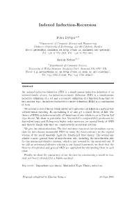 Indexed Induction-Recursion