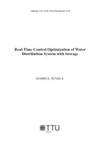 Real-Time Control Optimization of Water Distribution System with Storage