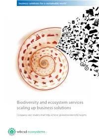 Biodiversity and Ecosystem Services Scaling up Business Solutions