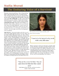 Nadia Murad the Enduring Voice of a Survivor
