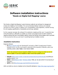 Software Installation Instructions