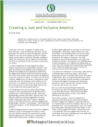 Creating a Just and Inclusive America