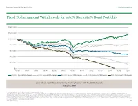 Fixed Dollar Amount Withdrawals for a 50% Stock/50% Bond Portfolio