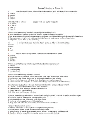 Geology 1 Questions for Chapter 19 2) ___Have Rainfall Amounts