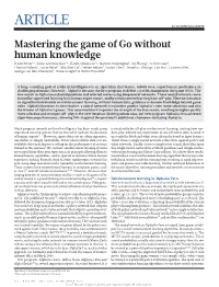 Mastering the Game of Go Without Human Knowledge